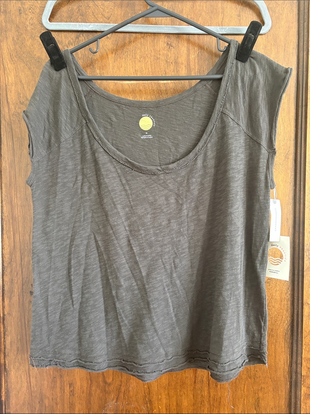 Anthropologie Scoop Neck Cap-Sleeve Tank